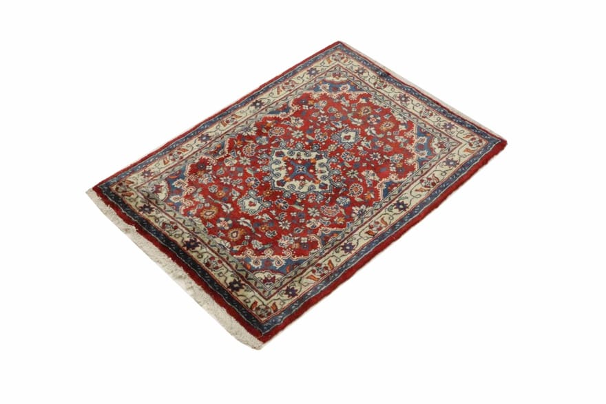 Sarough Farahan Perserteppich 100 × 69 cm aus Wolle, handgeknüpft