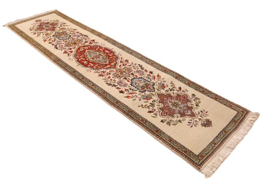 Täbriz Perserteppich 314 × 83 cm aus Wolle, handgeknüpft