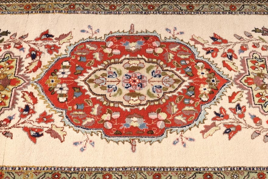 Täbriz Perserteppich 314 × 83 cm aus Wolle, handgeknüpft