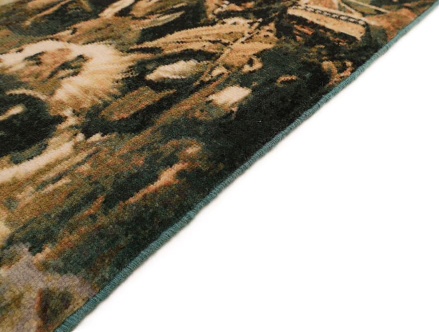 Handgeknüpfter Täbriz Perserteppich, 95 × 73 cm, Wolle & Seide