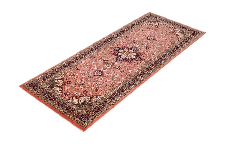 Handgeknüpfter Täbriz Perserteppich, 205 × 78 cm, Wolle & Seide