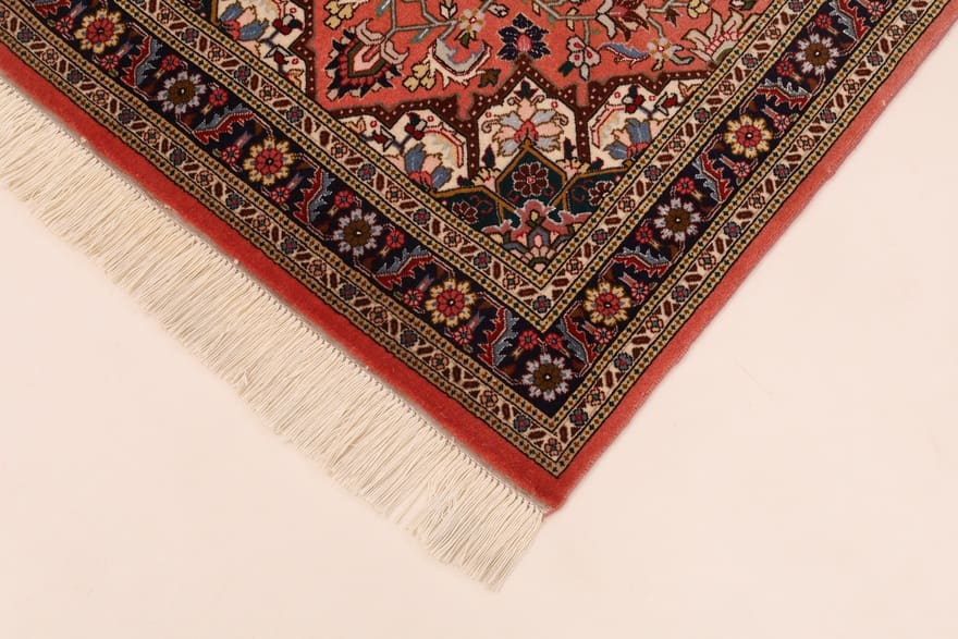 Handgeknüpfter Täbriz Perserteppich, 205 × 78 cm, Wolle & Seide
