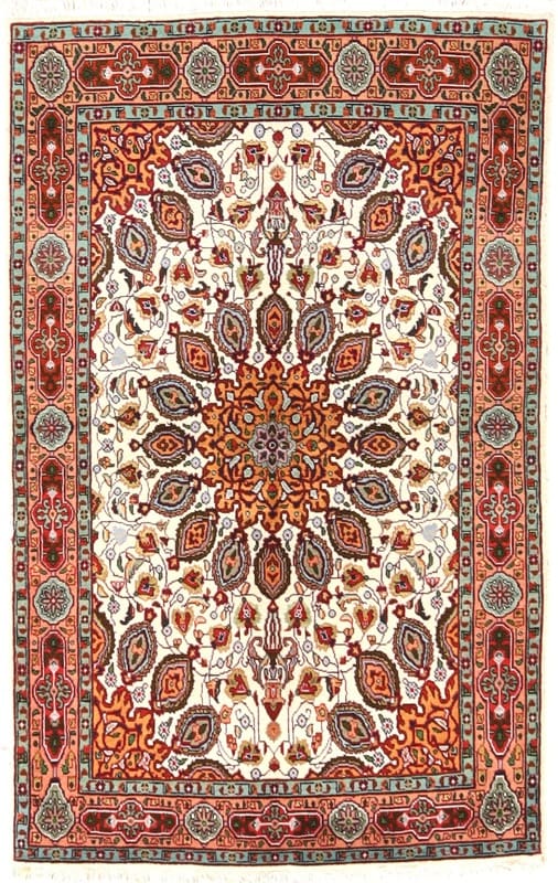Täbriz Perserteppich aus Iran, 157 × 97 cm