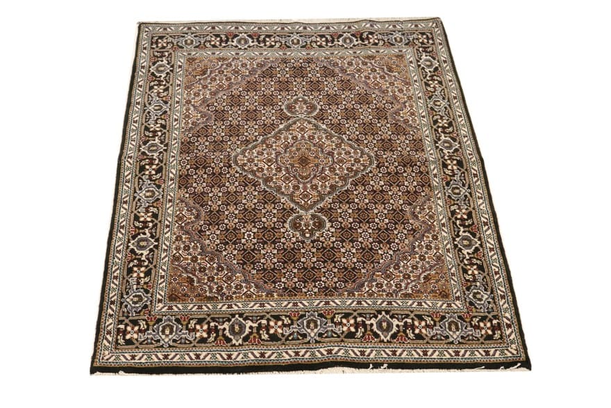 Täbriz Perserteppich 145 × 105 cm aus Wolle, handgeknüpft