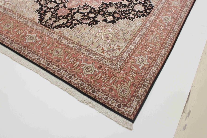 Täbriz Perserteppich 250 × 250 cm aus Wolle, handgeknüpft