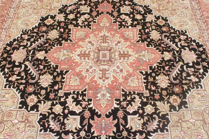 Täbriz Perserteppich 250 × 250 cm aus Wolle, handgeknüpft