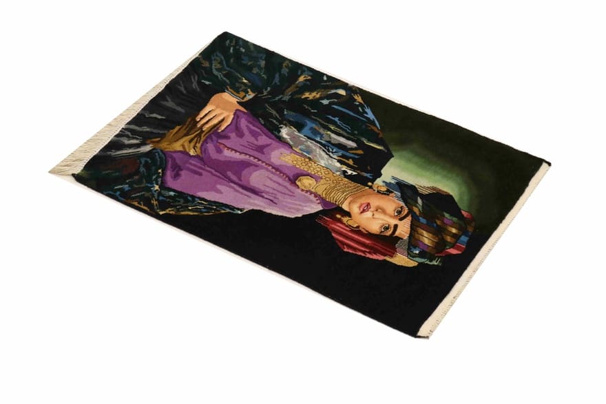 Täbriz Perserteppich 86 × 58 cm aus Wolle, handgeknüpft
