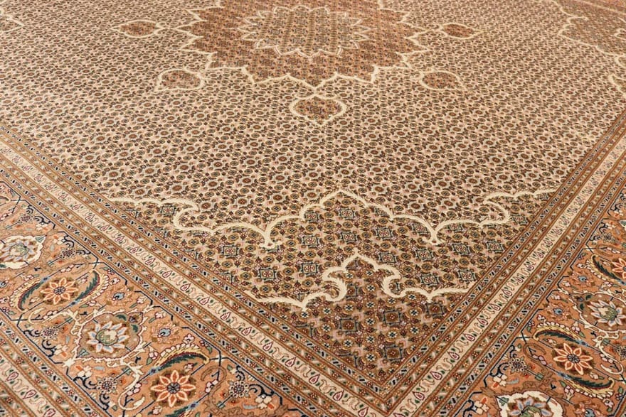 Handgeknüpfter Täbriz Perserteppich 297 × 297 cm