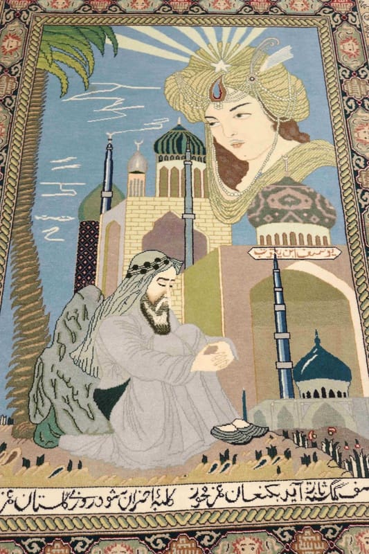 Handgeknüpfter Täbriz Perserteppich 146 × 100 cm