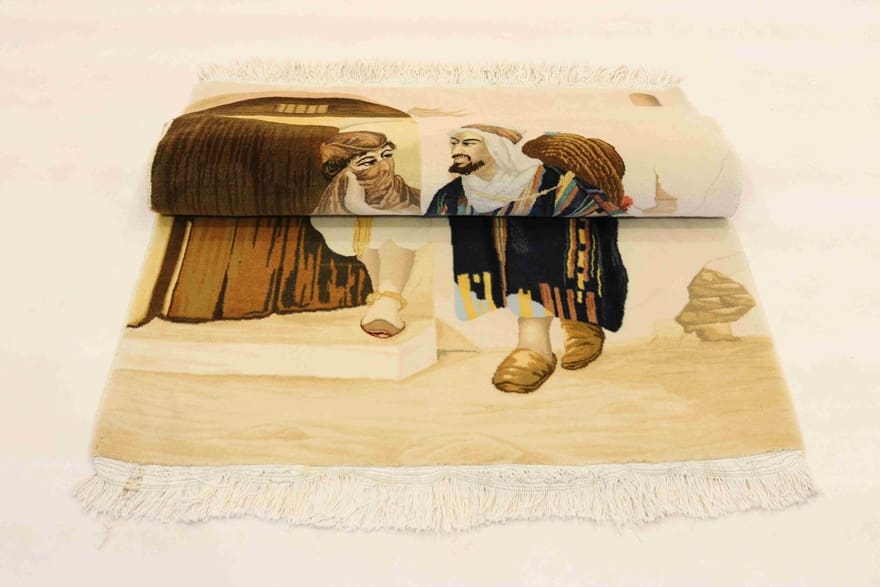 Täbriz Perserteppich 118 × 80 cm aus Wolle & Seide, handgeknüpft