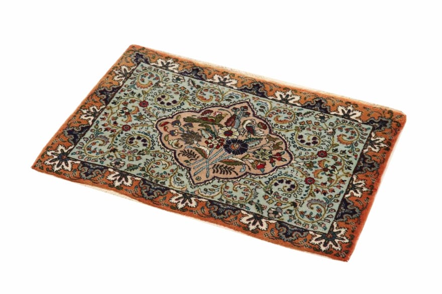 Täbriz Perserteppich 87 × 57 cm aus Wolle, handgeknüpft