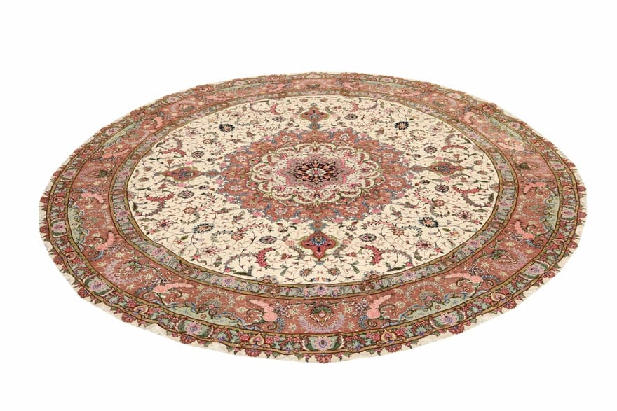 Handgeknüpfter Täbriz Perserteppich 300 × 291 cm