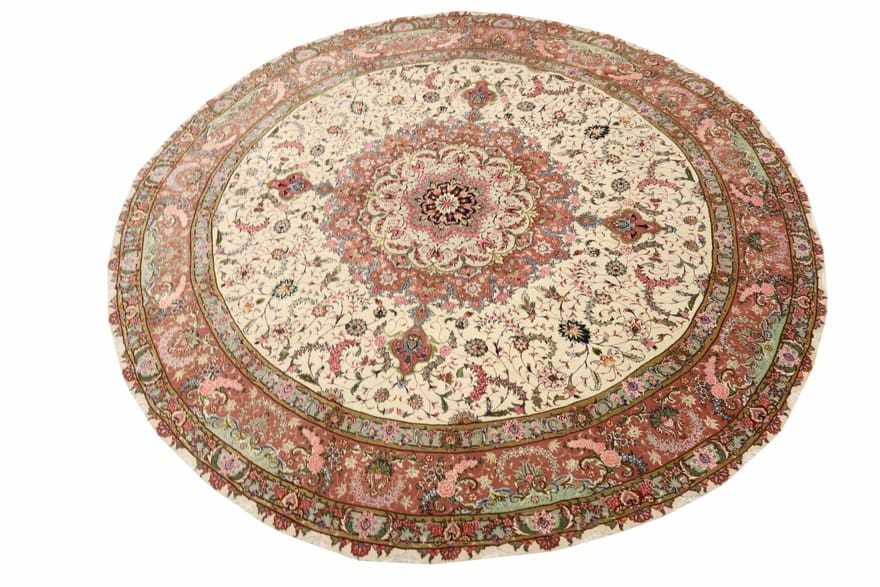 Handgeknüpfter Täbriz Perserteppich 300 × 291 cm