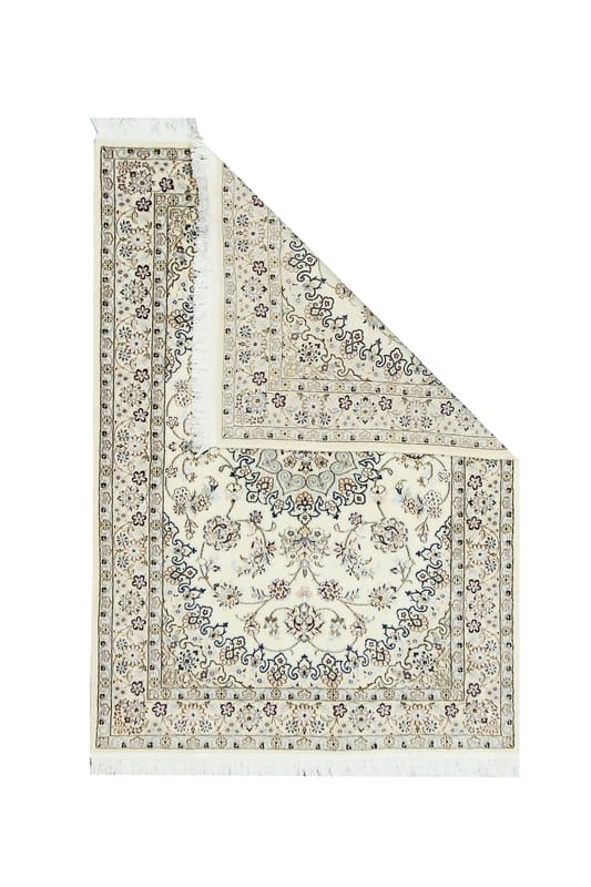 Handgeknüpfter Nain Perserteppich, 143 × 101 cm, Wolle & Seide