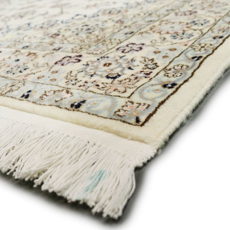 Handgeknüpfter Nain Perserteppich, 143 × 101 cm, Wolle & Seide