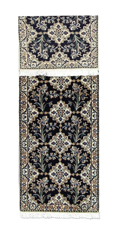 Nain Perserteppich 192 × 61 cm aus Wolle & Seide, handgeknüpft