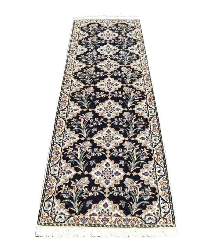 Nain Perserteppich 192 × 61 cm aus Wolle & Seide, handgeknüpft