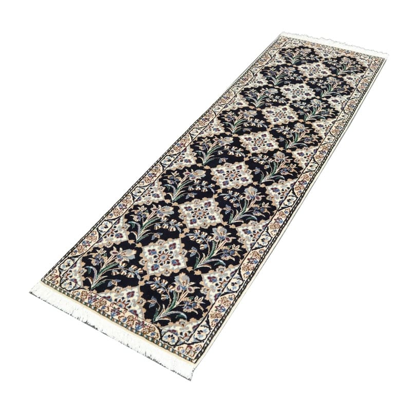 Nain Perserteppich 192 × 61 cm aus Wolle & Seide, handgeknüpft