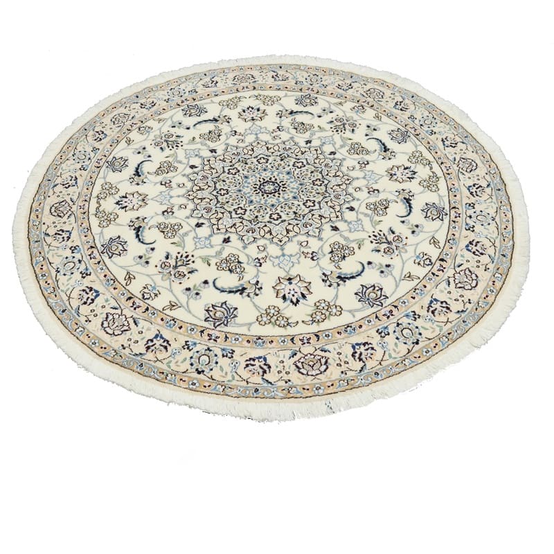 Handgeknüpfter Nain Perserteppich, 154 × 154 cm, Wolle & Seide