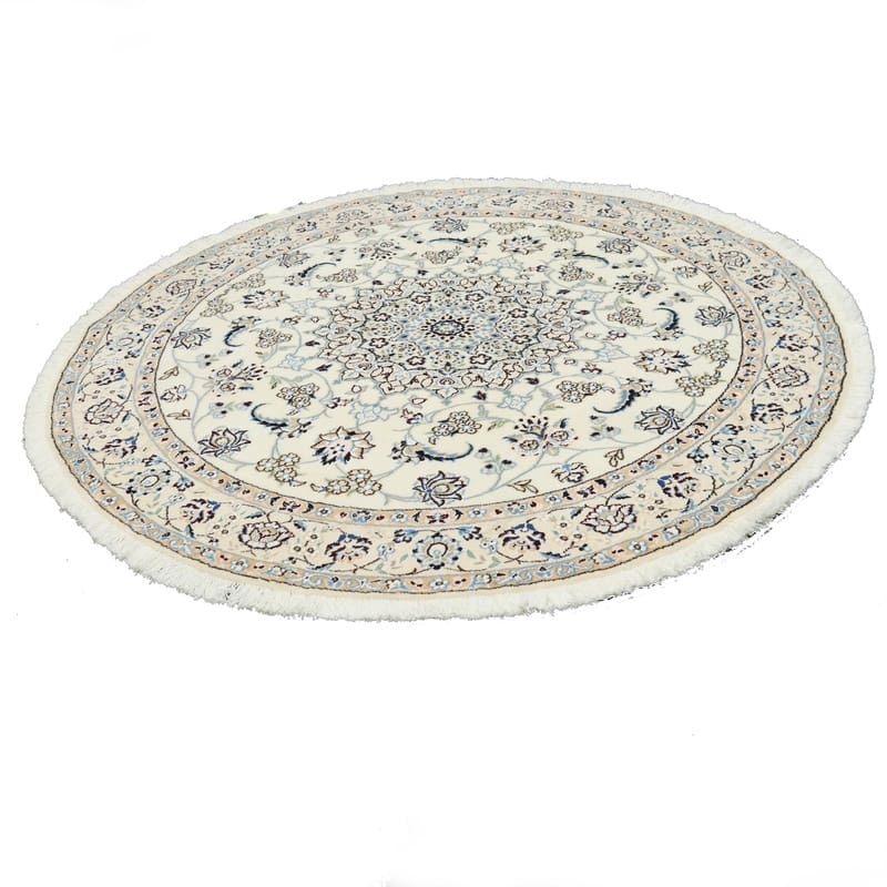 Handgeknüpfter Nain Perserteppich, 154 × 154 cm, Wolle & Seide
