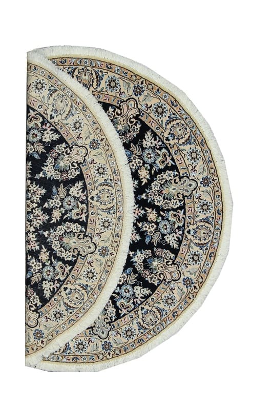 Handgeknüpfter Nain Perserteppich, 152 × 152 cm, Wolle & Seide