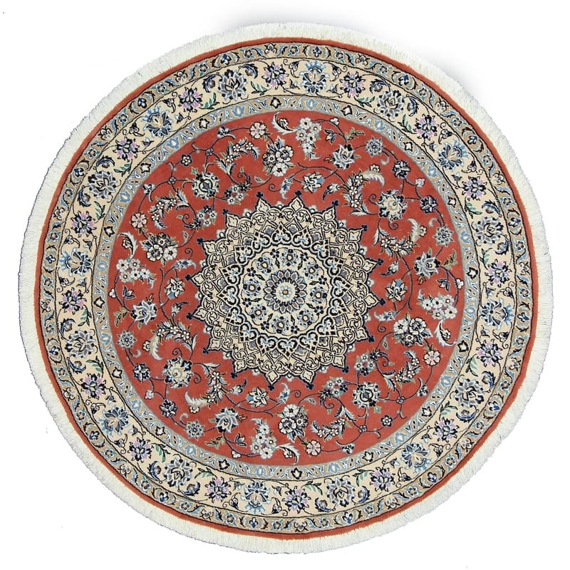 Nain Perserteppich 149 × 149 cm aus Wolle & Seide, handgeknüpft