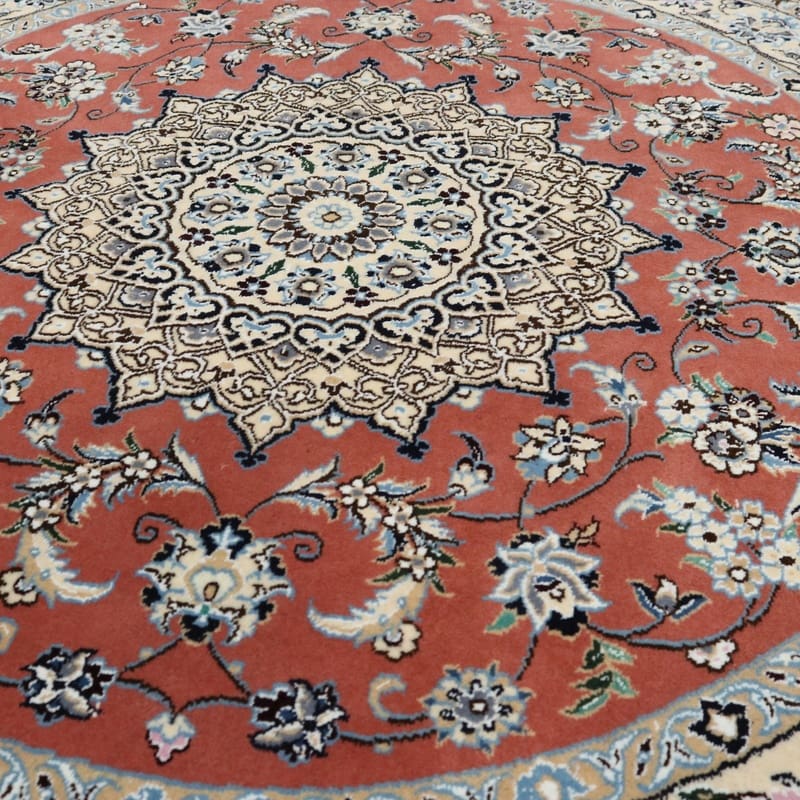 Nain Perserteppich 149 × 149 cm aus Wolle & Seide, handgeknüpft
