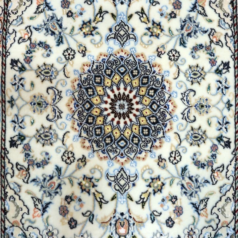 Handgeknüpfter Nain Perserteppich, 210 × 72 cm, Wolle & Seide