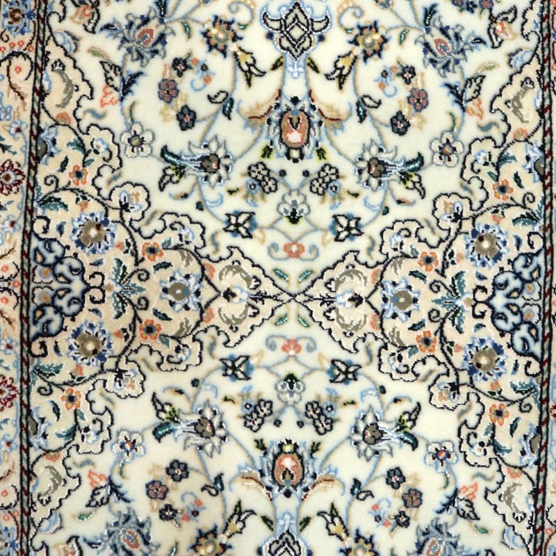 Handgeknüpfter Nain Perserteppich, 210 × 72 cm, Wolle & Seide