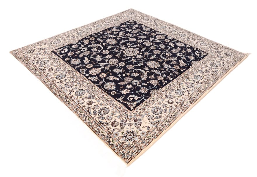 Antiker Nain Perserteppich aus Iran, 203 × 202 cm