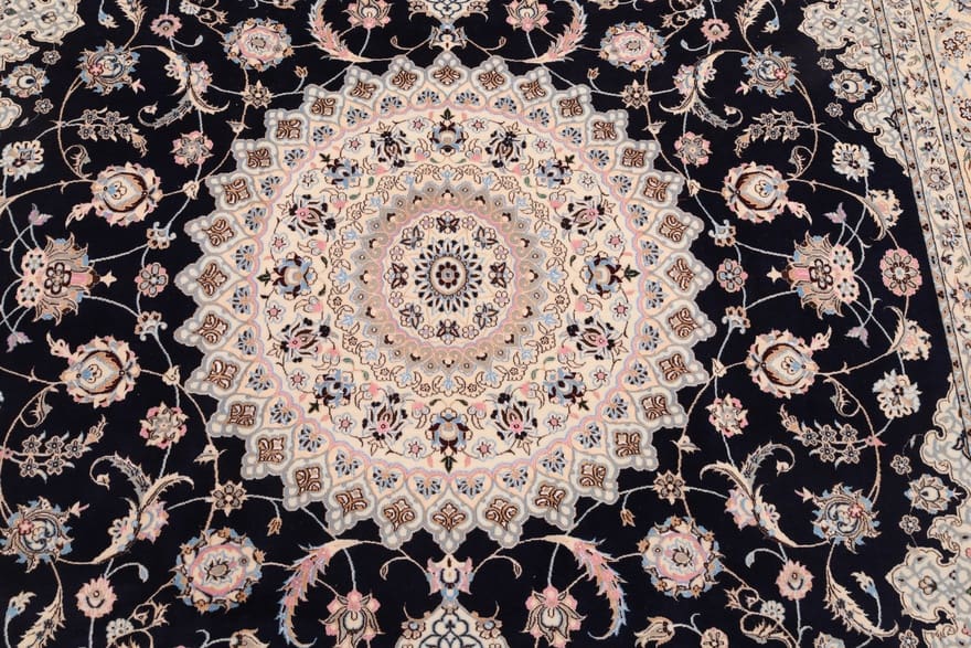 Antiker Nain Perserteppich, 316 × 261 cm, Wolle