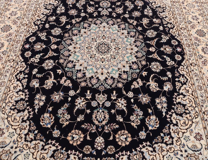 Antiker Nain Perserteppich aus Iran, 254 × 210 cm