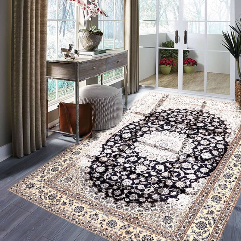 Nain Perserteppich 293 × 203 cm aus Wolle & Seide, handgeknüpft