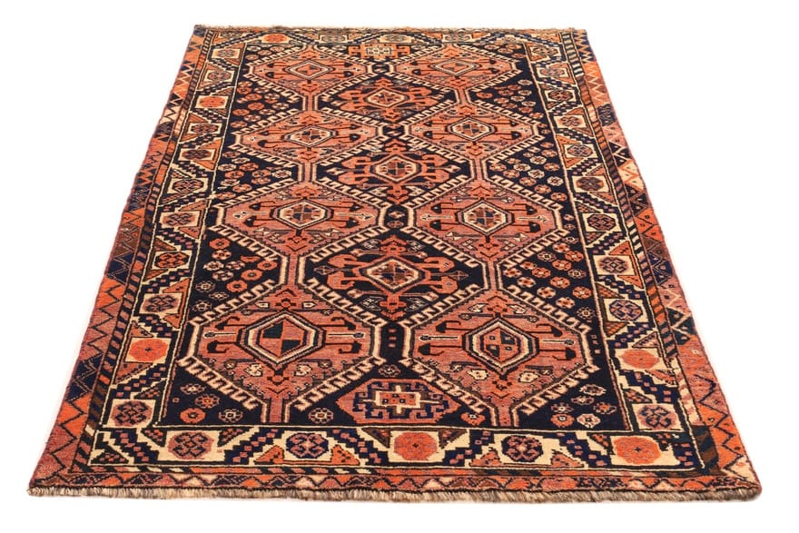 Shiraz Perserteppich 255 × 133 cm aus Wolle, handgeknüpft