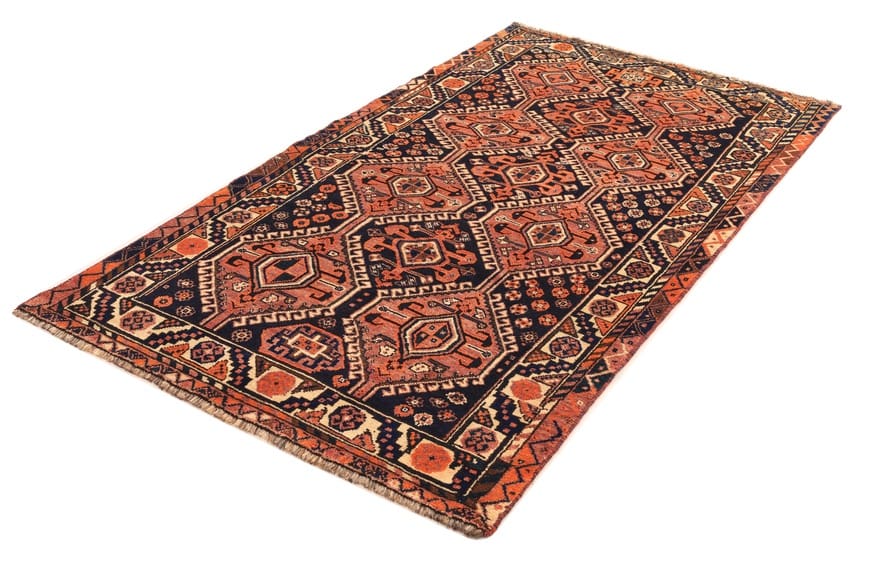 Shiraz Perserteppich 255 × 133 cm aus Wolle, handgeknüpft