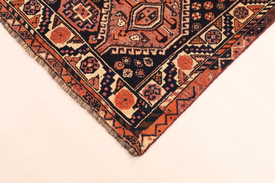 Shiraz Perserteppich 255 × 133 cm aus Wolle, handgeknüpft