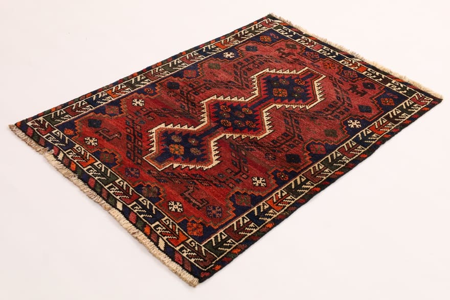 Shiraz Perserteppich aus Iran, 145 × 97 cm