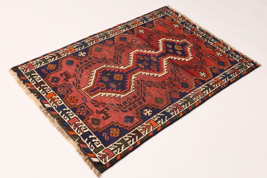 Shiraz Perserteppich aus Iran, 145 × 97 cm