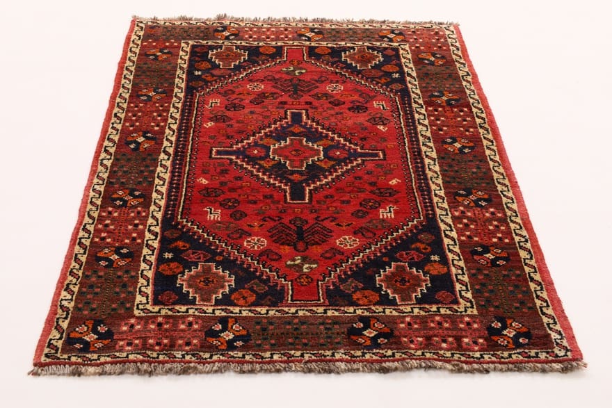 Shiraz Perserteppich aus Iran, 154 × 102 cm