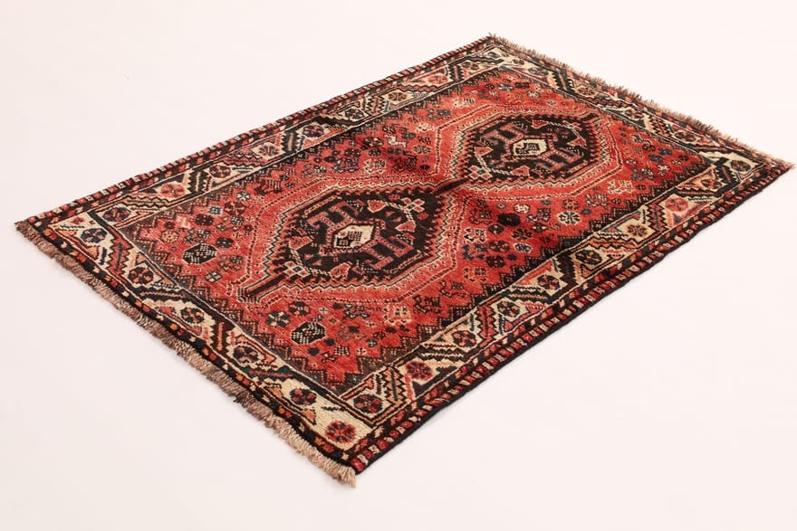 Shiraz Perserteppich aus Iran, 152 × 100 cm