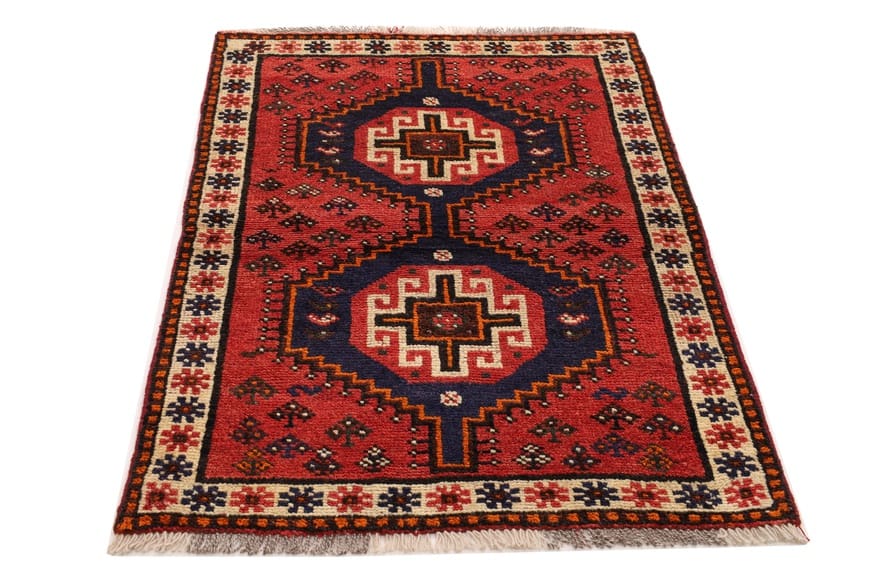 schiraz-teppich-153x99-cm-wolle-handgeknupft-orientteppich-1 Handgeknüpfter Shiraz Perserteppich, 151 × 98 cm