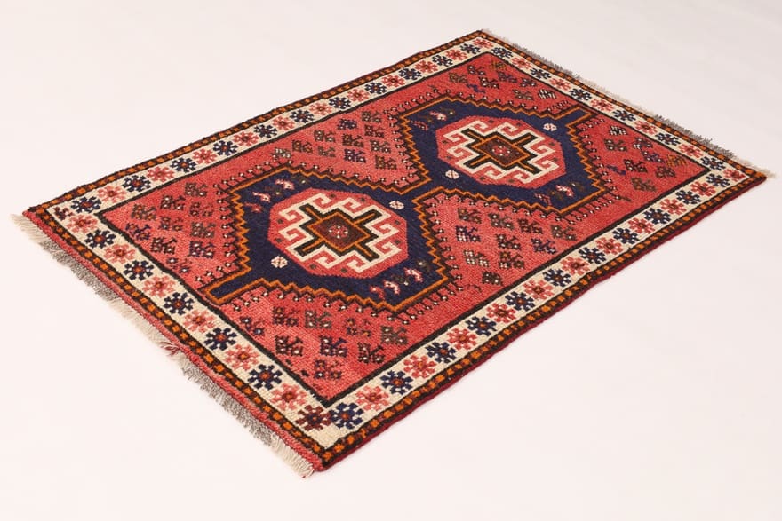 schiraz-teppich-153x99-cm-wolle-handgeknupft-orientteppich-2 Handgeknüpfter Shiraz Perserteppich, 151 × 98 cm