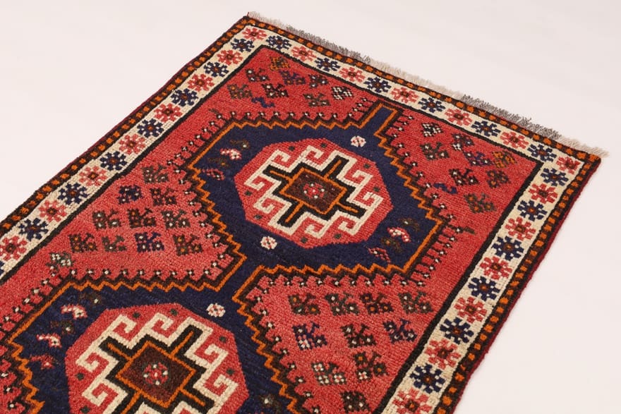 schiraz-teppich-153x99-cm-wolle-handgeknupft-orientteppich-3 Handgeknüpfter Shiraz Perserteppich, 151 × 98 cm