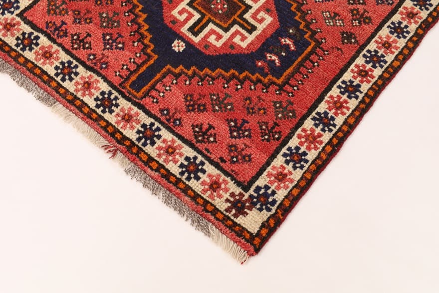 schiraz-teppich-153x99-cm-wolle-handgeknupft-orientteppich-4 Handgeknüpfter Shiraz Perserteppich, 151 × 98 cm