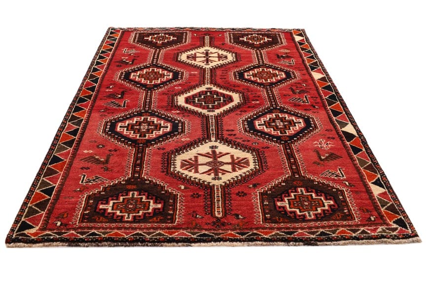 Handgeknüpfter Shiraz Perserteppich 267 × 129 cm