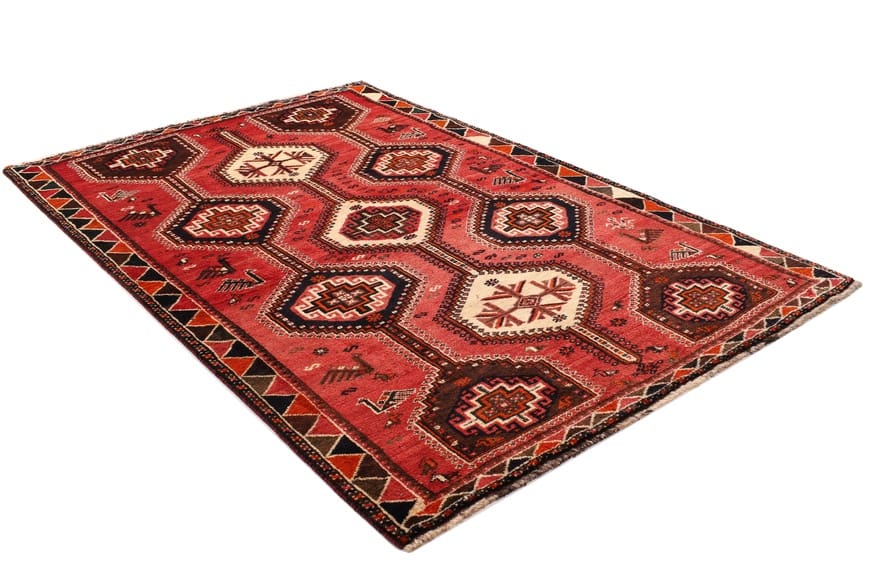 Handgeknüpfter Shiraz Perserteppich 267 × 129 cm