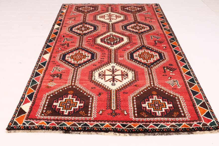 Handgeknüpfter Shiraz Perserteppich 267 × 129 cm
