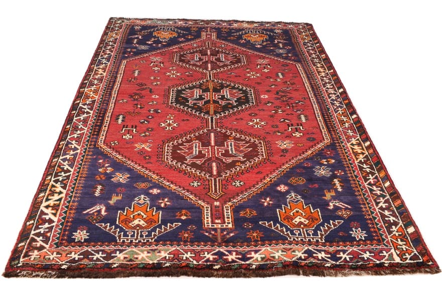 Handgeknüpfter Shiraz Perserteppich 261 × 159 cm