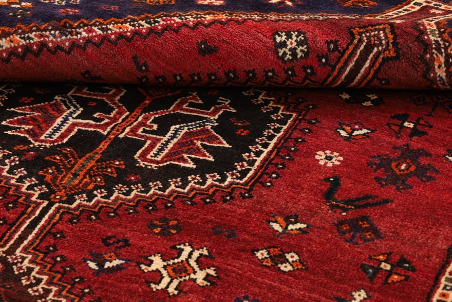 Handgeknüpfter Shiraz Perserteppich 261 × 159 cm
