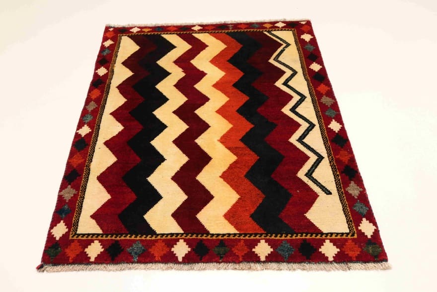 Handgeknüpfter Shiraz Perserteppich, 160 × 114 cm, Wolle